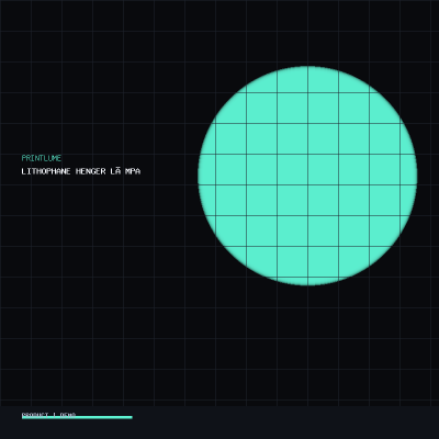 Lithophane Henger Lámpa